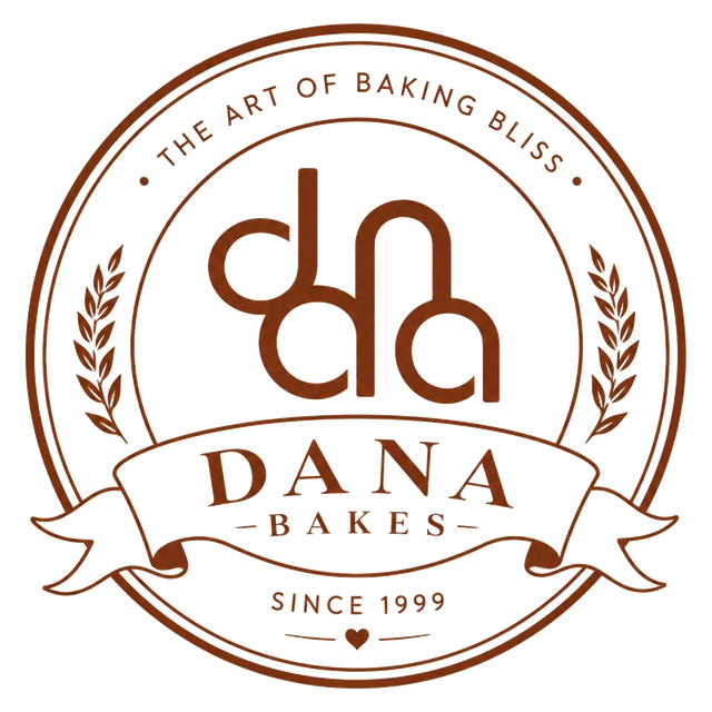 Dana Bakes circular bakery seal logo